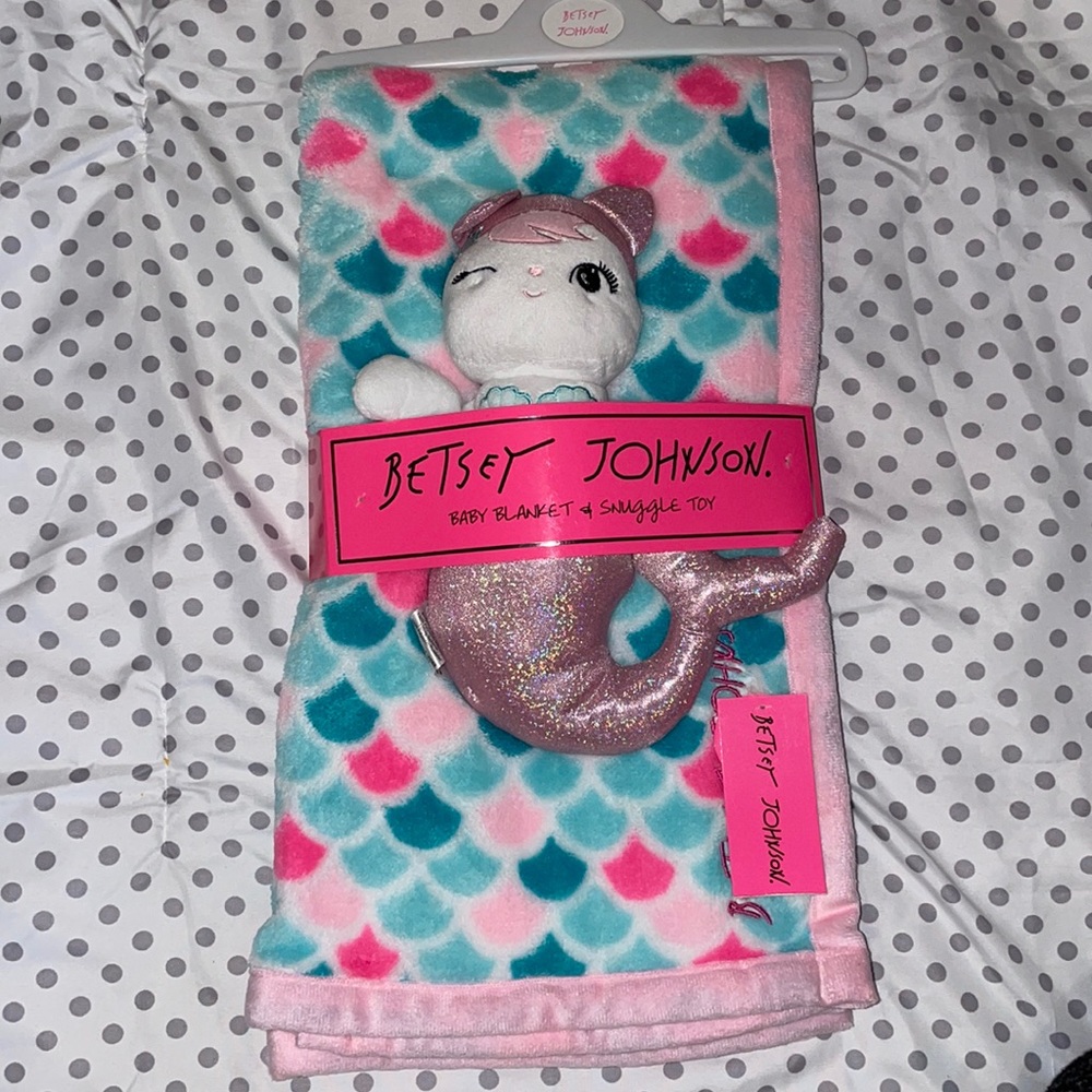 Betsey Johnson Blanket and toy